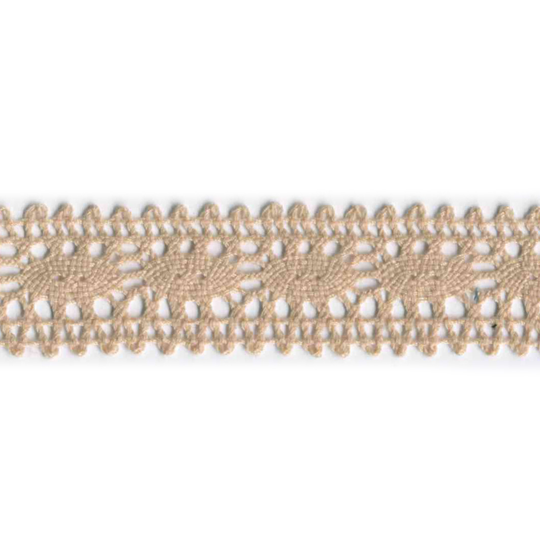 Spetsband liksidig 25mm Sand
