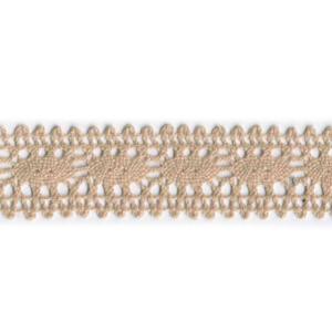 Spetsband liksidig 25mm Sand
