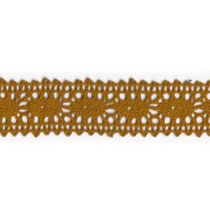 Spetsband liksidig 25mm Brun