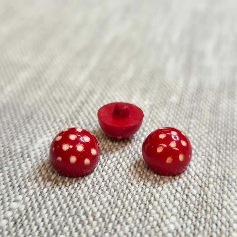 Knapp med hals 10mm Flugsvamp