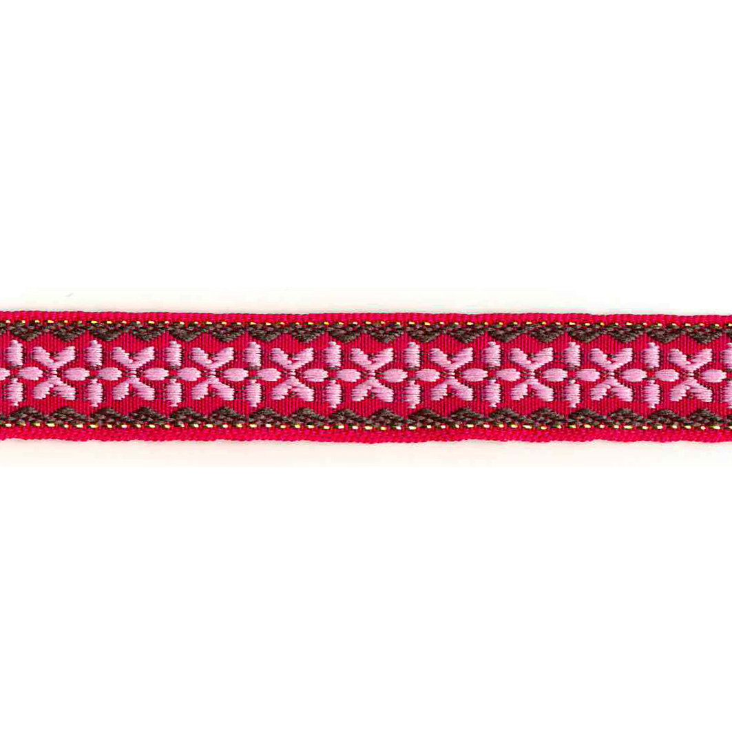 Jacquardband 17mm Cerise