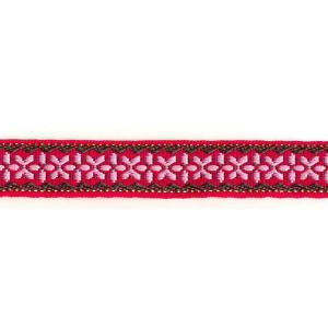 Jacquardband 17mm Cerise