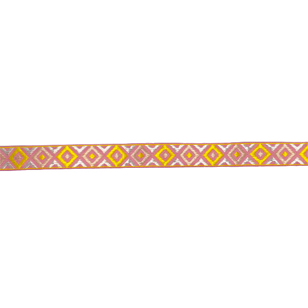 Jacquardband 13mm Rosa