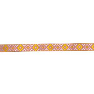 Jacquardband 13mm Rosa