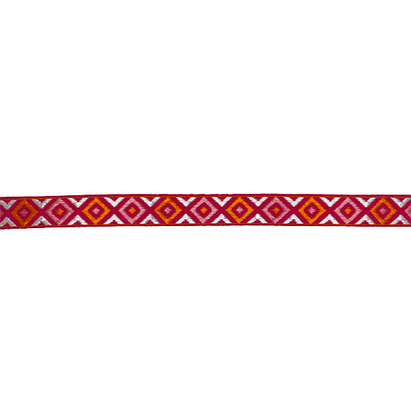 Jacquardband 13mm Cerise