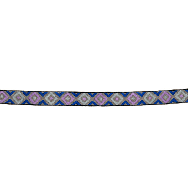 Jacquardband 13mm Grå