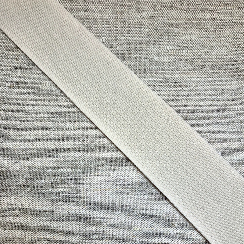 Väskband 50 mm naturvit, 100% bomull