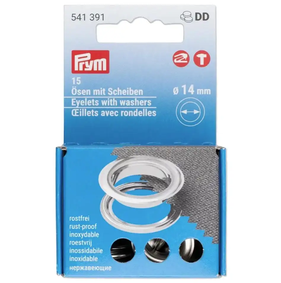 Öljetter Silver 14 mm, 15 st utan verktyg
