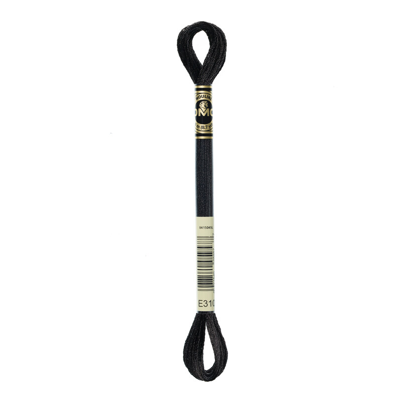 DMC Mouliné Light Effects - Metallic Black E310