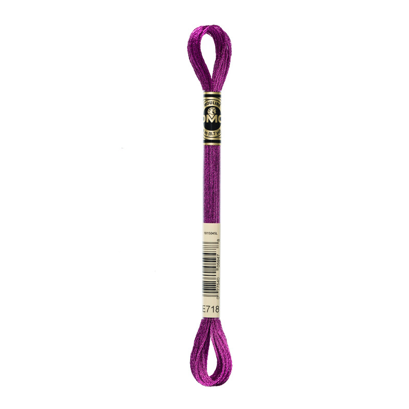 DMC Mouliné Light Effects -Metallic Rose Magenta E718