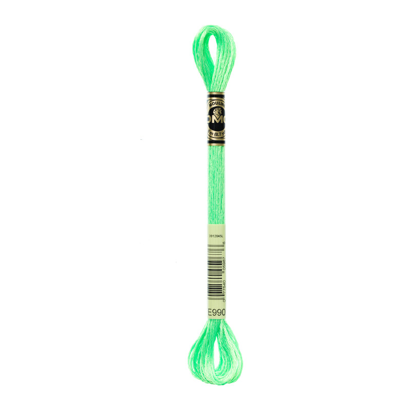 DMC Mouliné Light Effects - Neon Green E990