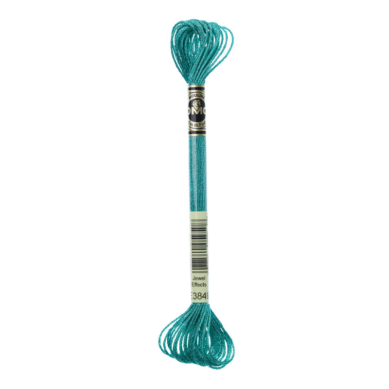 DMC Mouliné Light Effects - Metallic Turquoise Green E3849