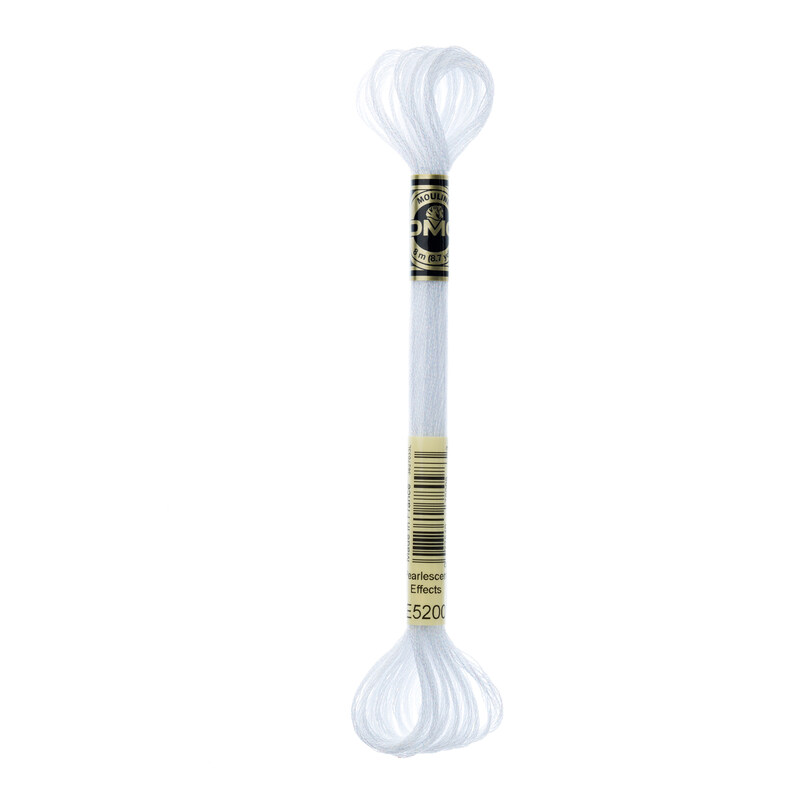 DMC Mouliné Light Effects - Pearlescent White Light E5200