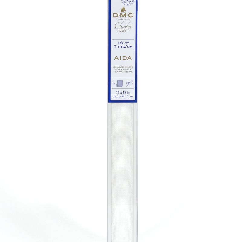 DMC Aidaväv 7 hål/cm Naturvit