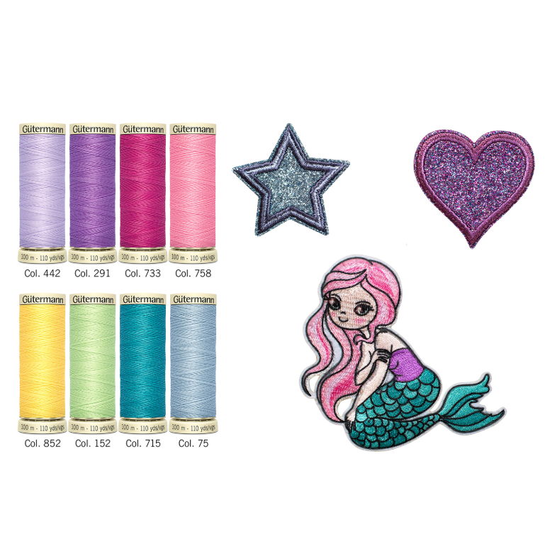 Trådkit Sewing Friends Collection -  8 trådar och 3 strykmärken