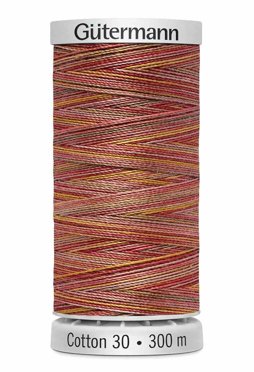 Cotton 30 Melerad Röd-Gul-Rosa / 4006