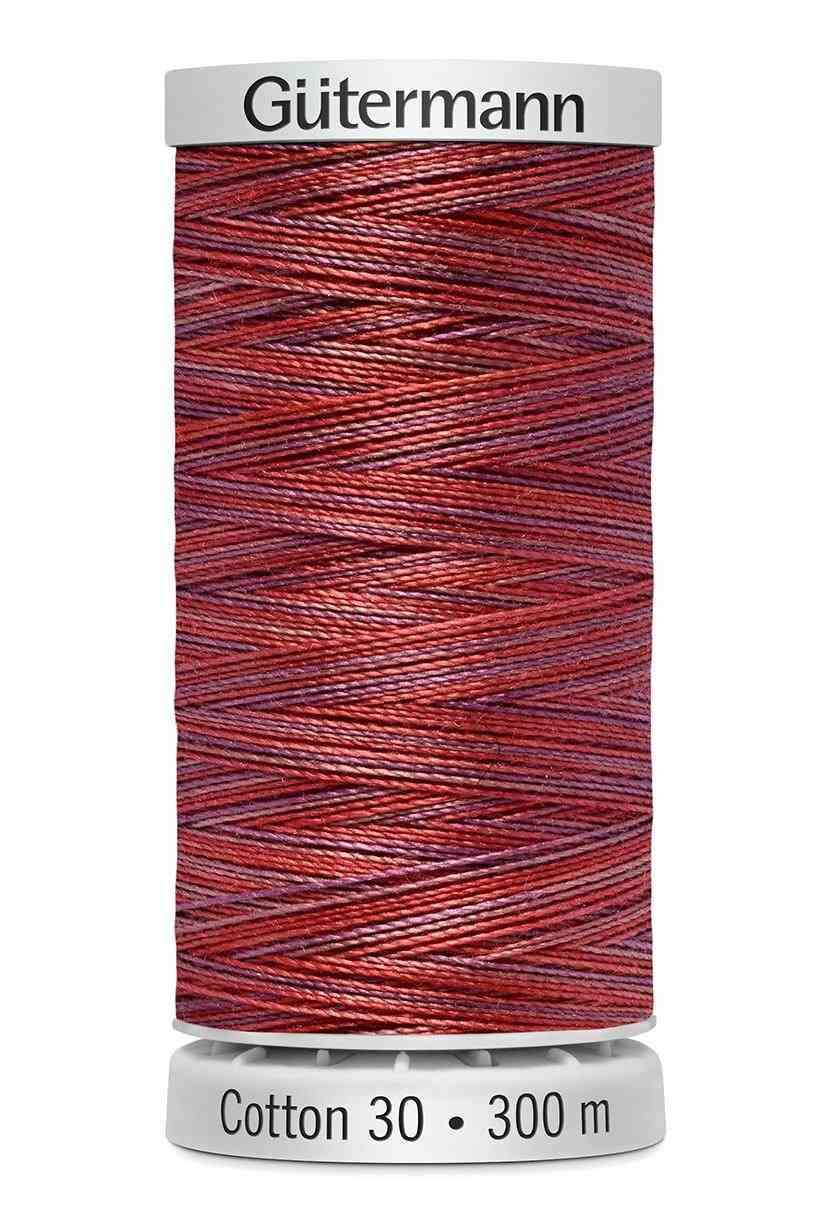 Cotton 30 Melerad Röd-Lila-Brun / 4042