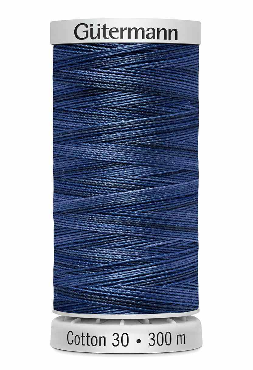 Cotton 30 Melerad Blå-Lila / 4055