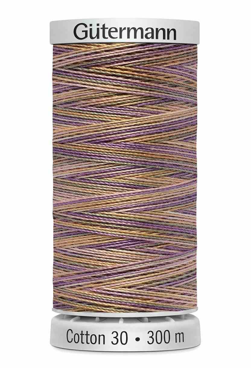 Cotton 30 Melerad Lila-Beige-Grön / 4103