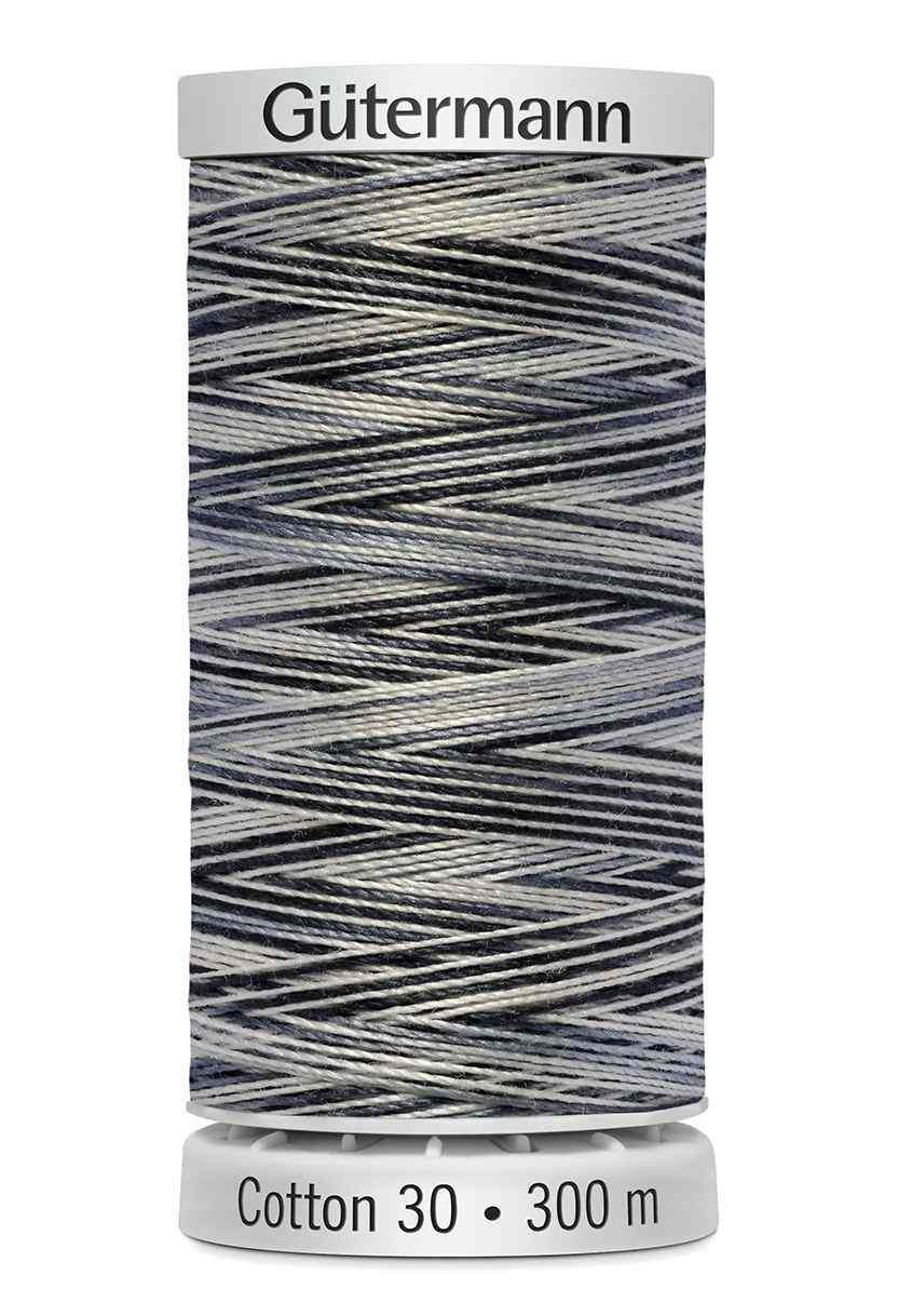 Cotton 30 Melerad Svart-Naturvit / 4119