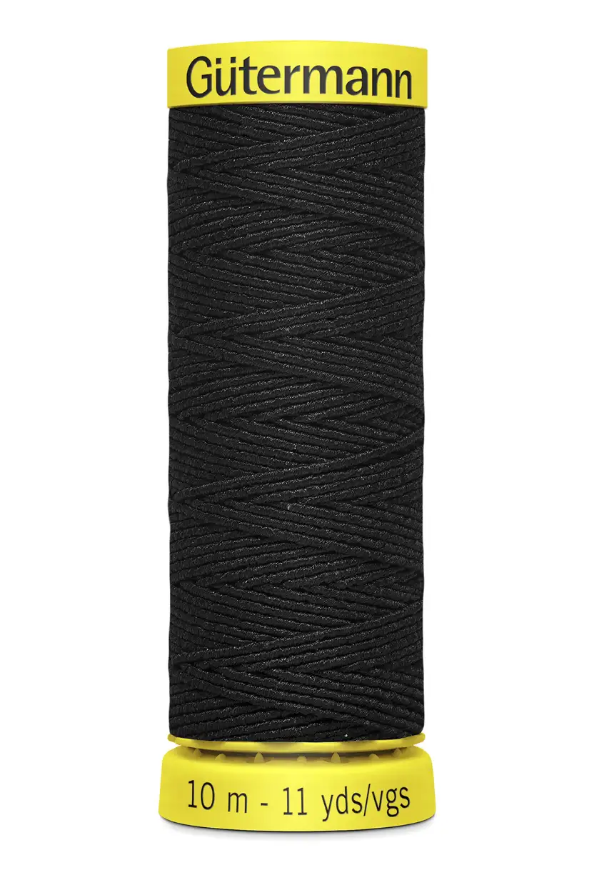 Elastisk tråd Svart / 4017