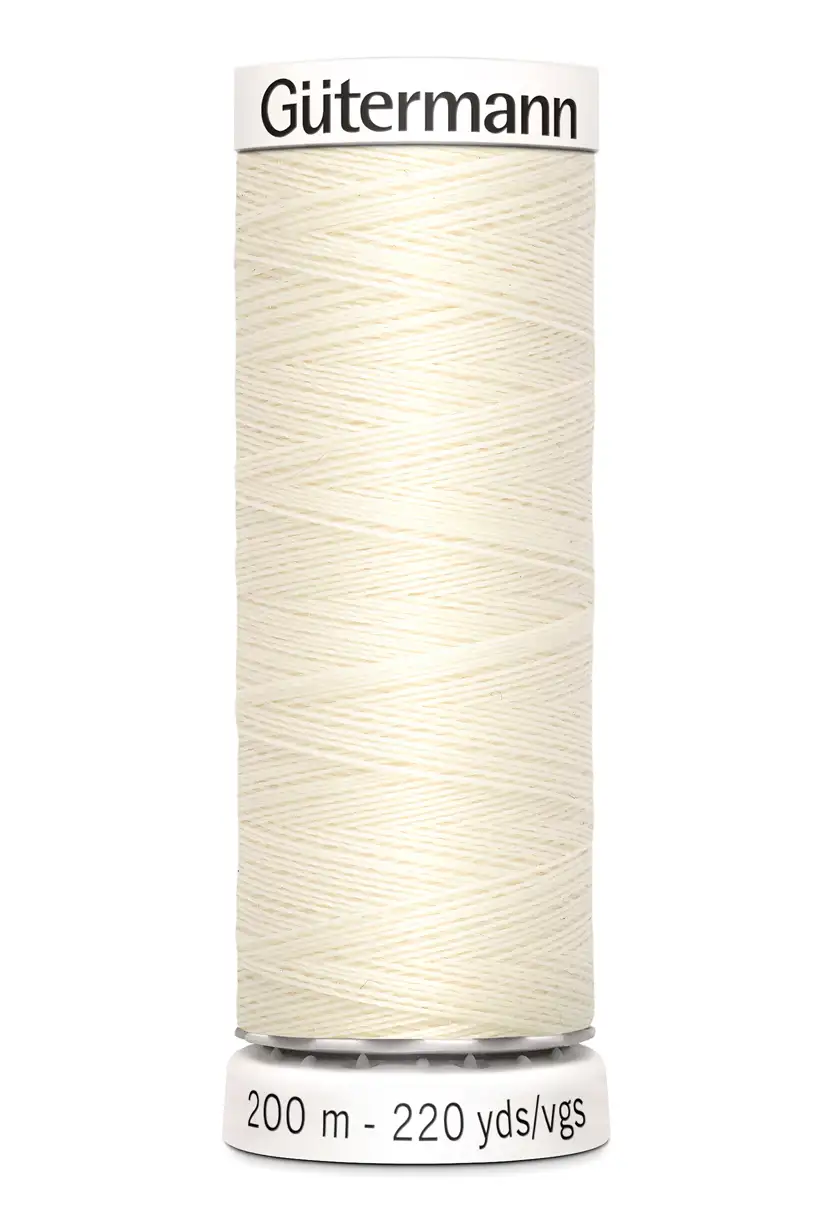 Polyestertråd 200 m Offwhite / 1