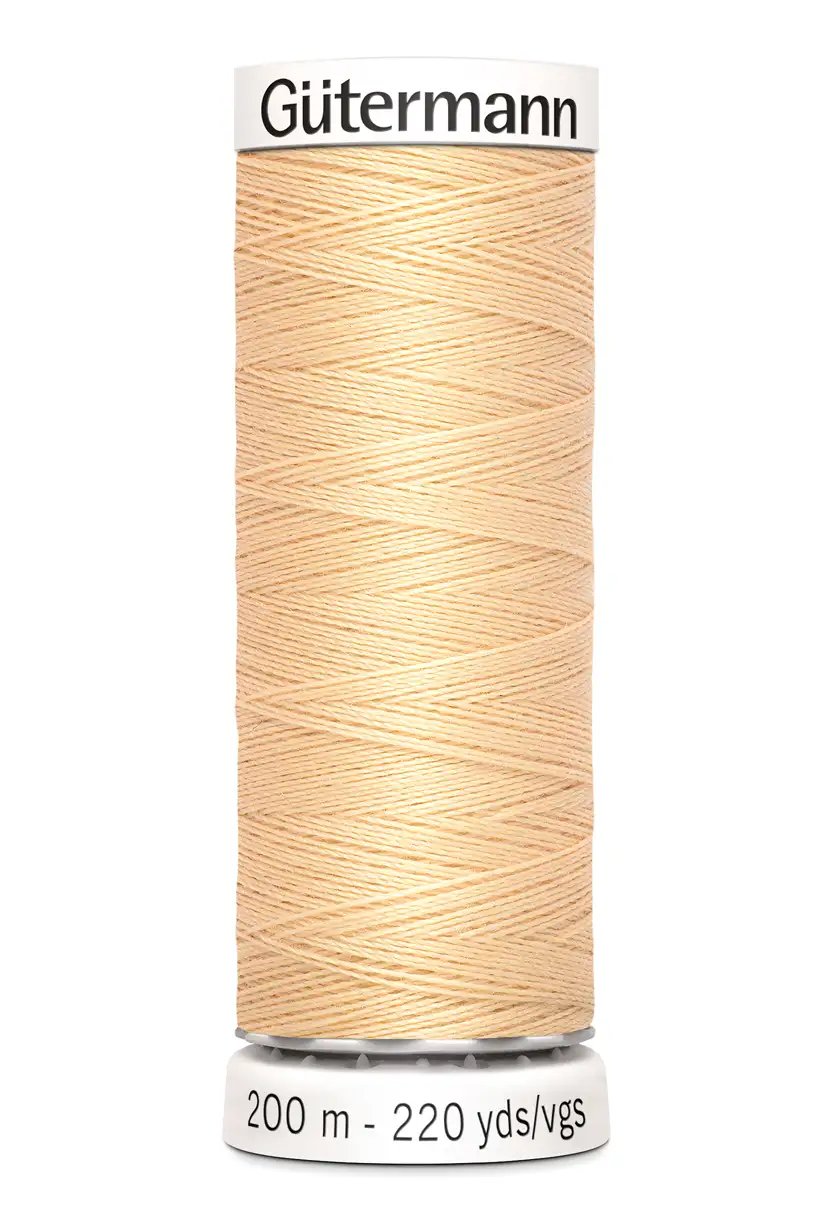 Polyestertråd 200 m Gulbeige / 6