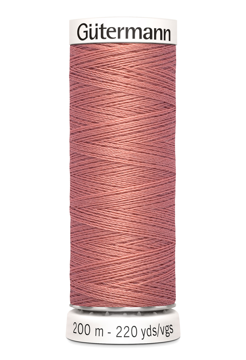 Polyestertråd 200 m – Ljus Persika