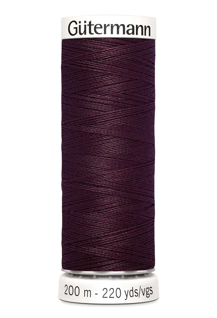 Polyestertråd 200 m Mörk burgundy / 130