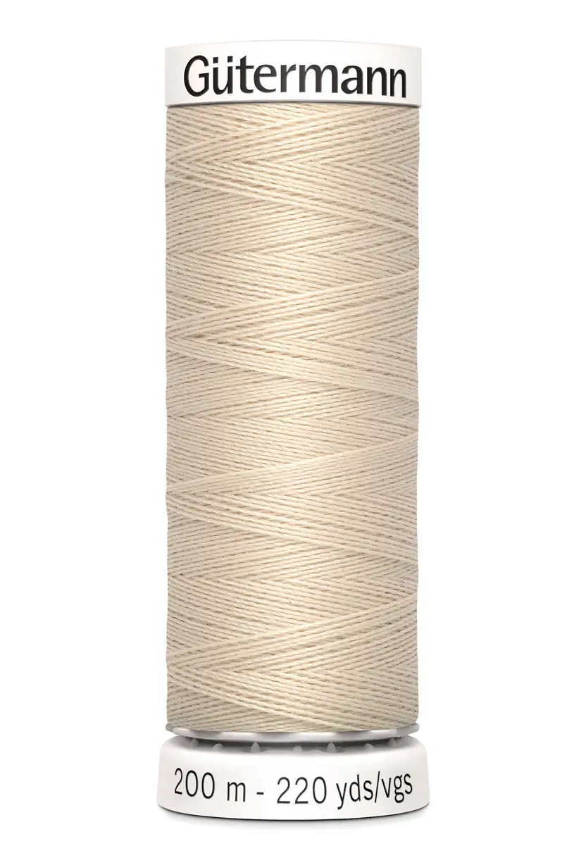Polyestertråd 200 m Ljusbeige / 169