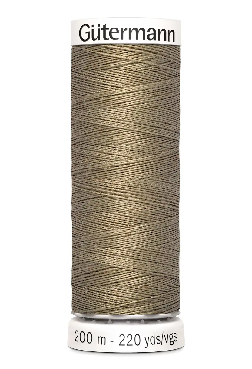 Polyestertråd 200 m Mörkbeige / 208