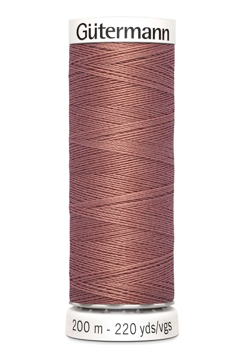 Polyestertråd 200 m Mörk laxrosa / 245