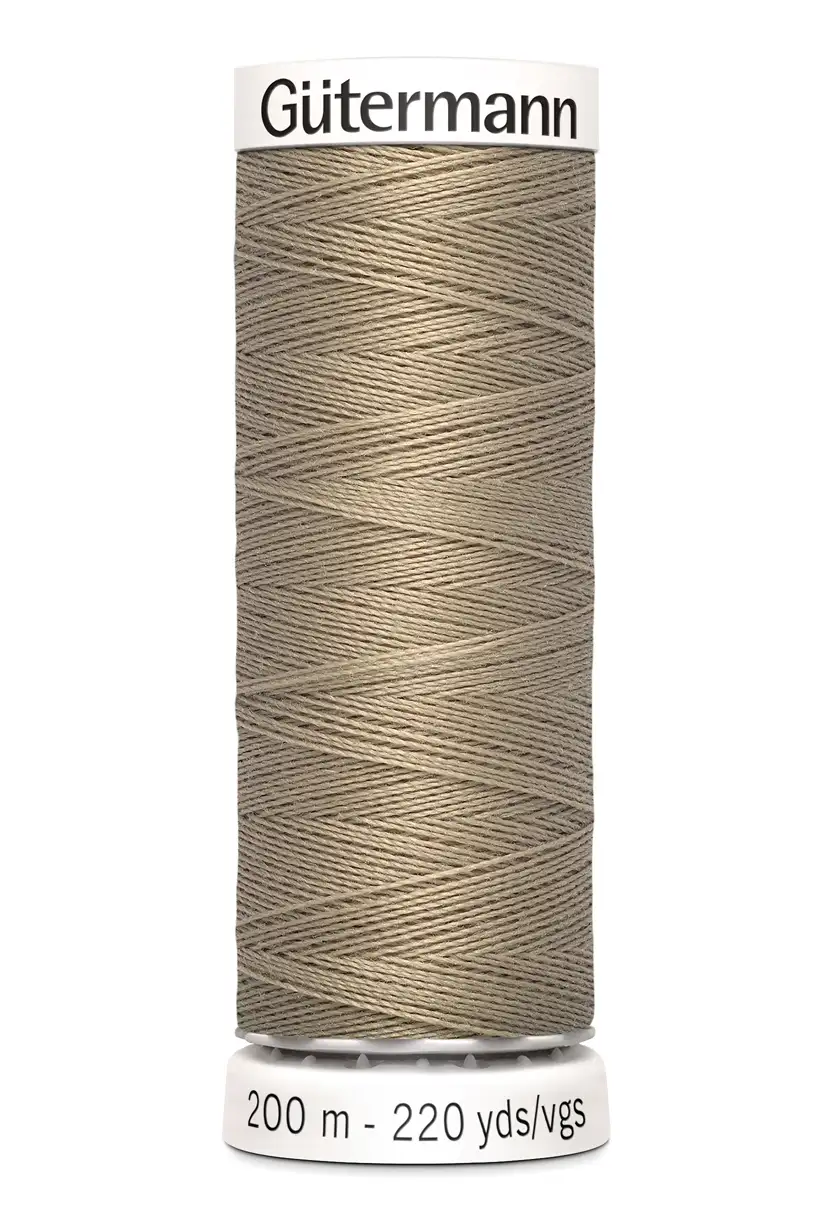 Polyestertråd 200 m Mörk Sand / 263