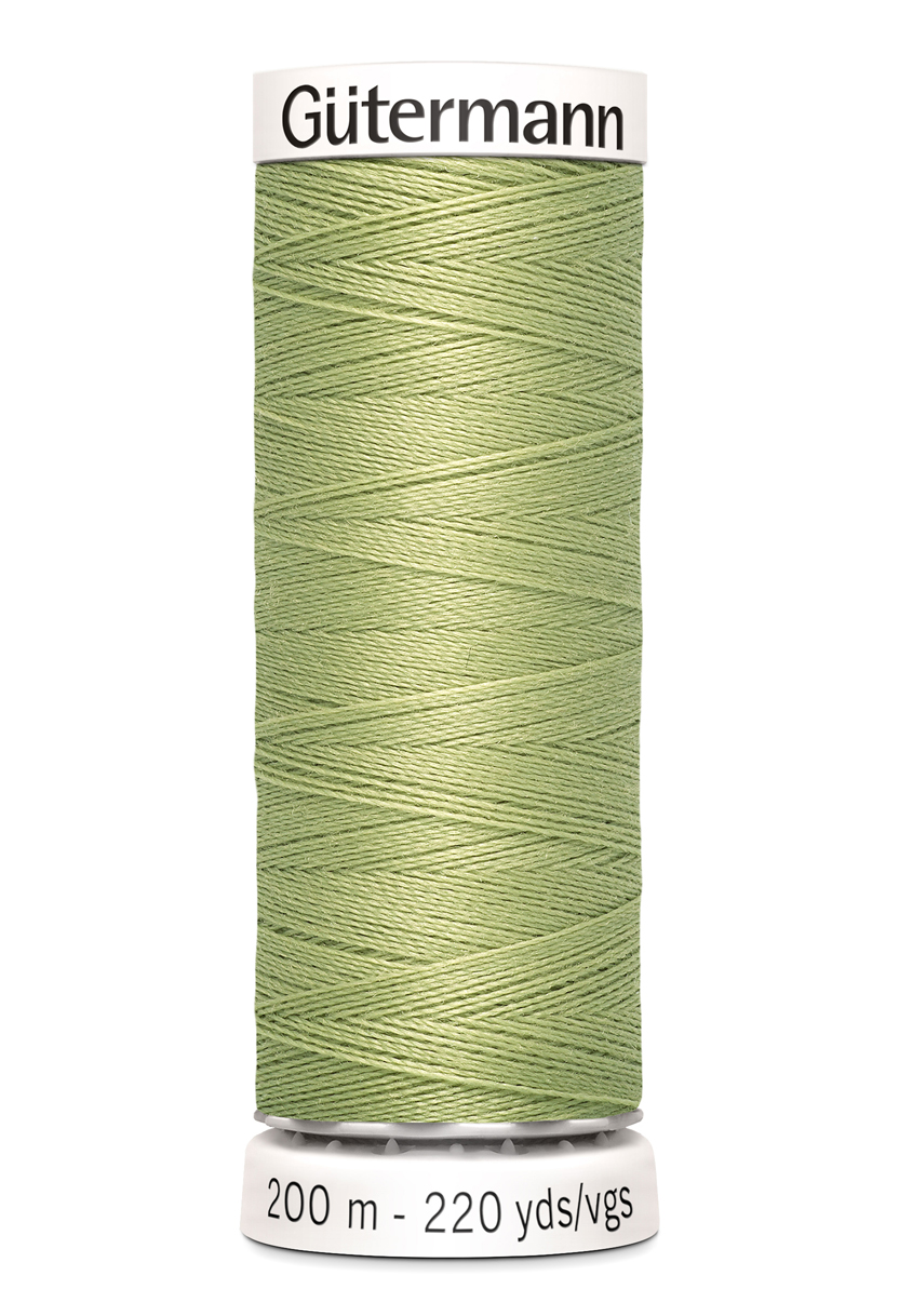 Polyestertråd 200 m – Ljust olivgrön