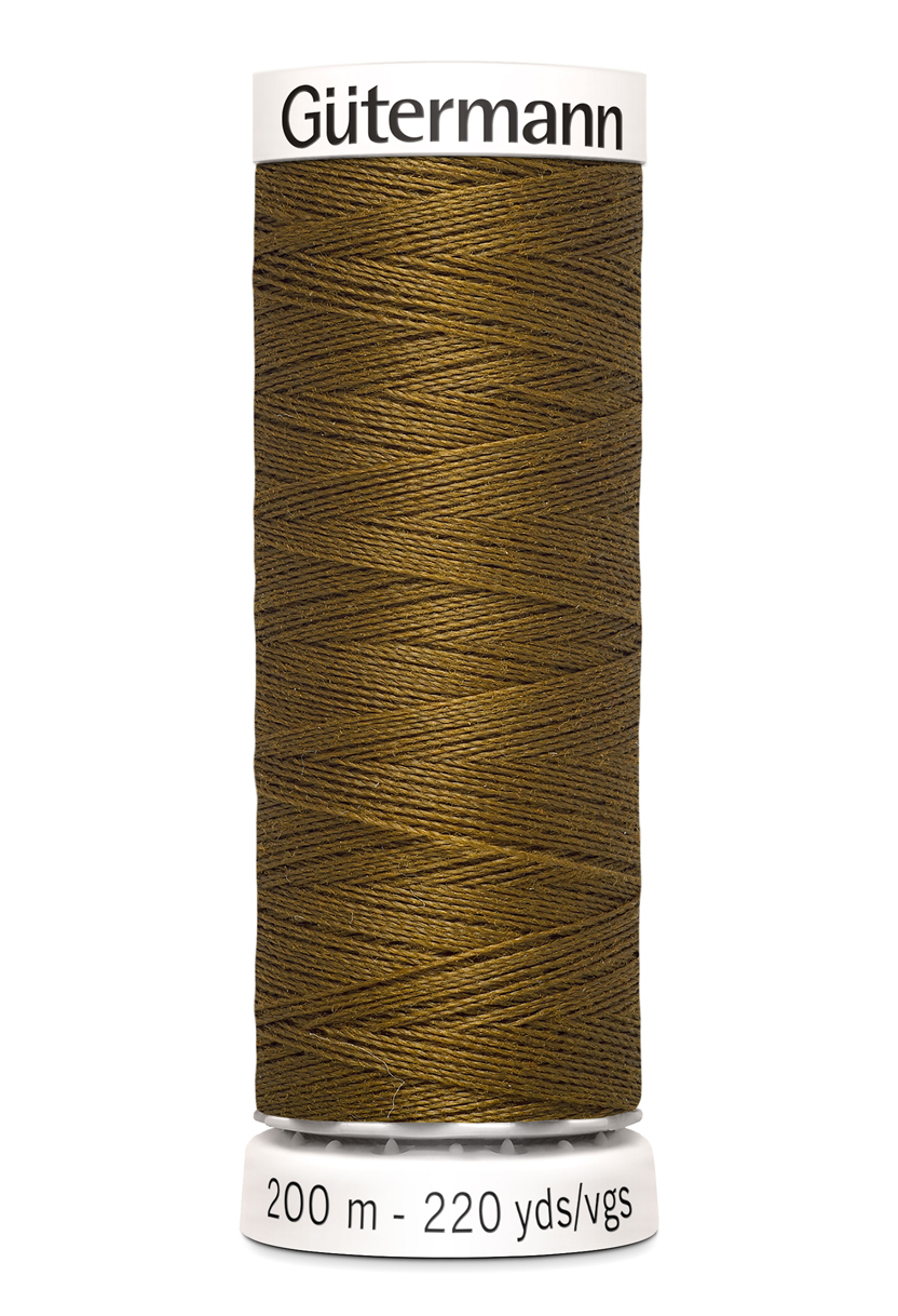 Polyestertråd 200 m – Guldbrun