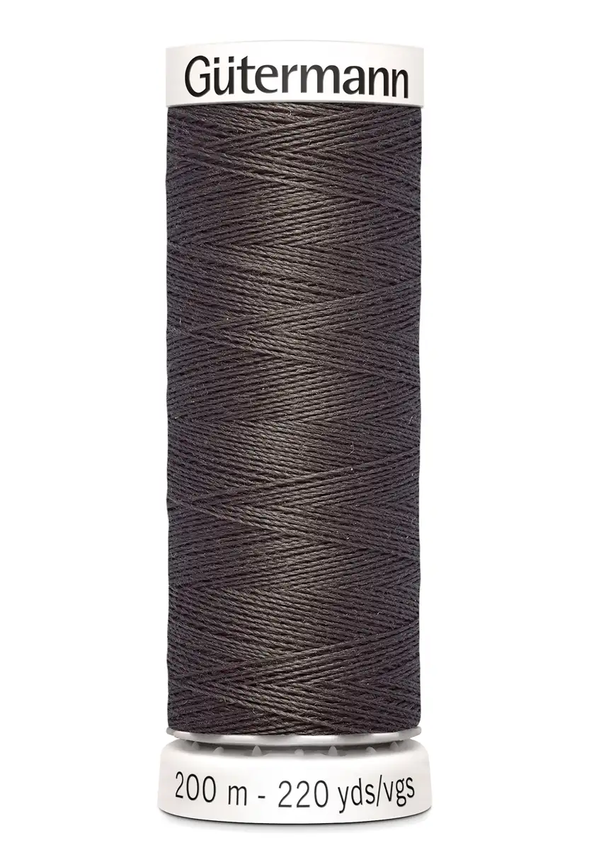 Polyestertråd 200 m Mörk gråbrun / 308
