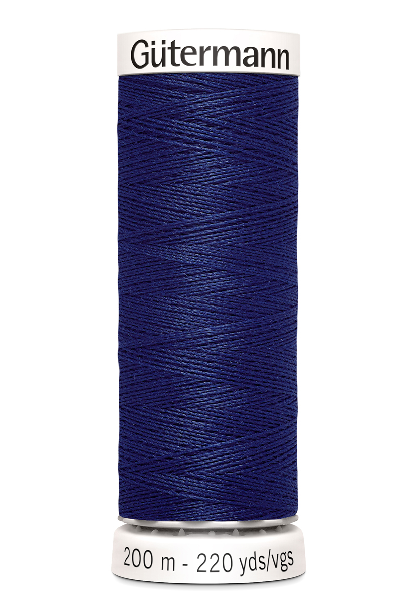 Polyestertråd 200 m – Mörkblå