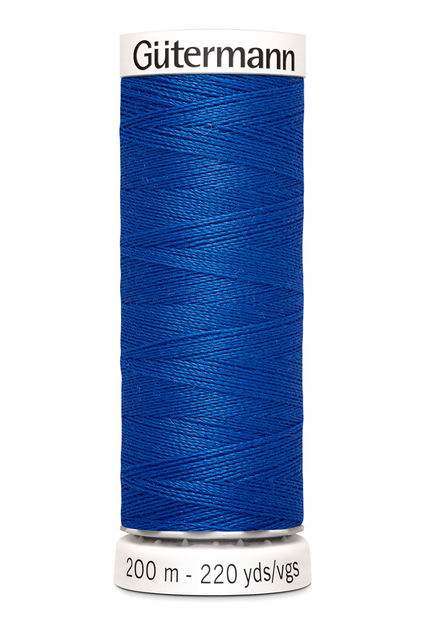 Polyestertråd 200 m - Klarblå