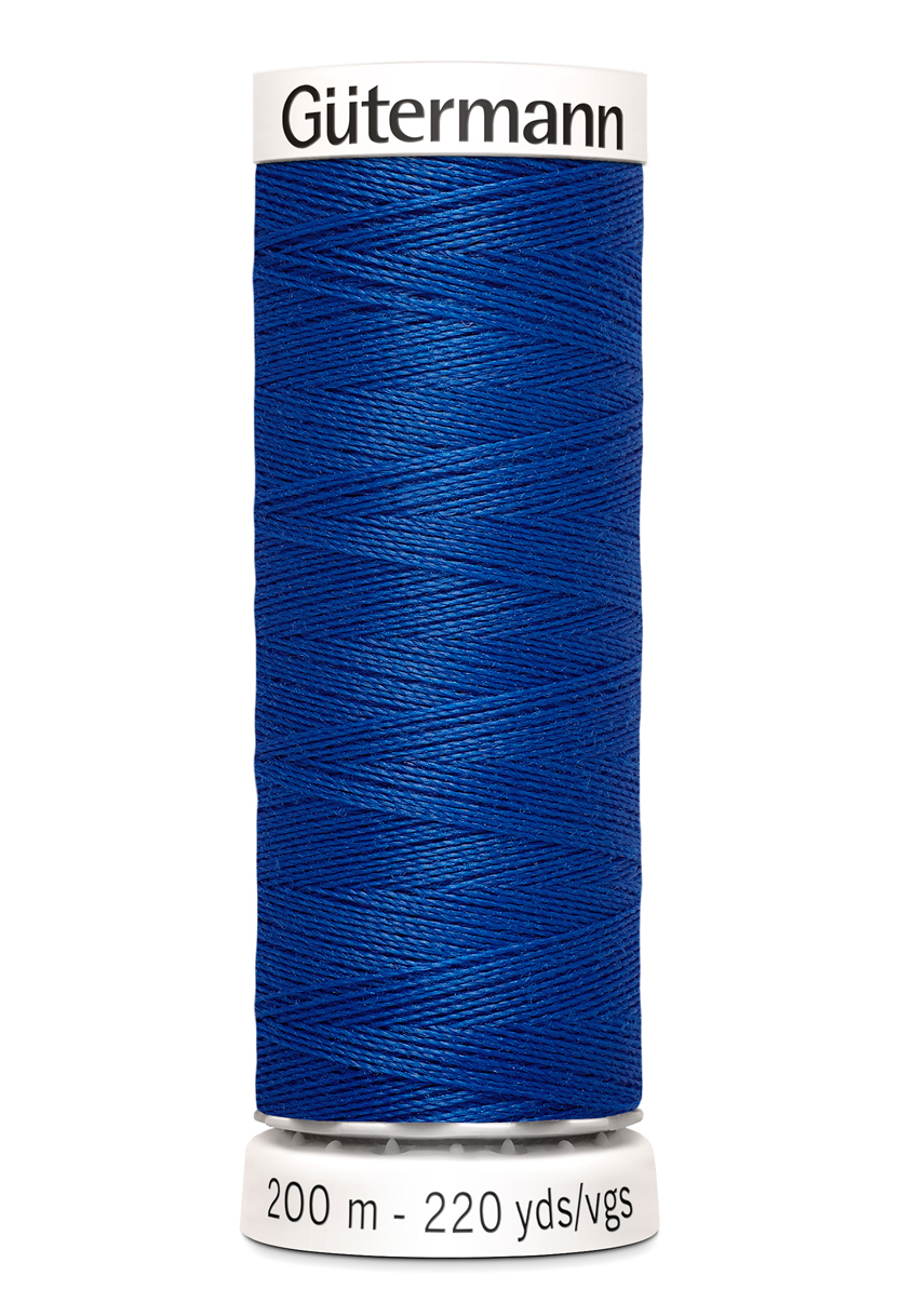 Polyestertråd 200 m – Klarblå