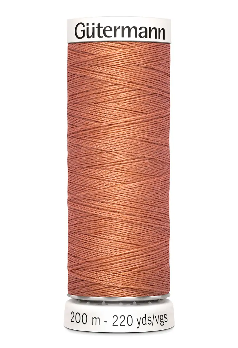 Polyestertråd 200 m Mörk Laxrosa / 377