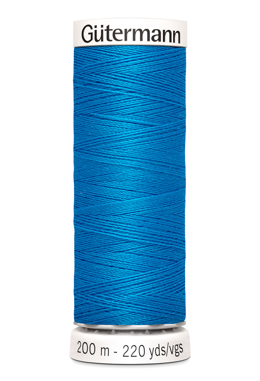 Polyestertråd 200 m – Mellanblå