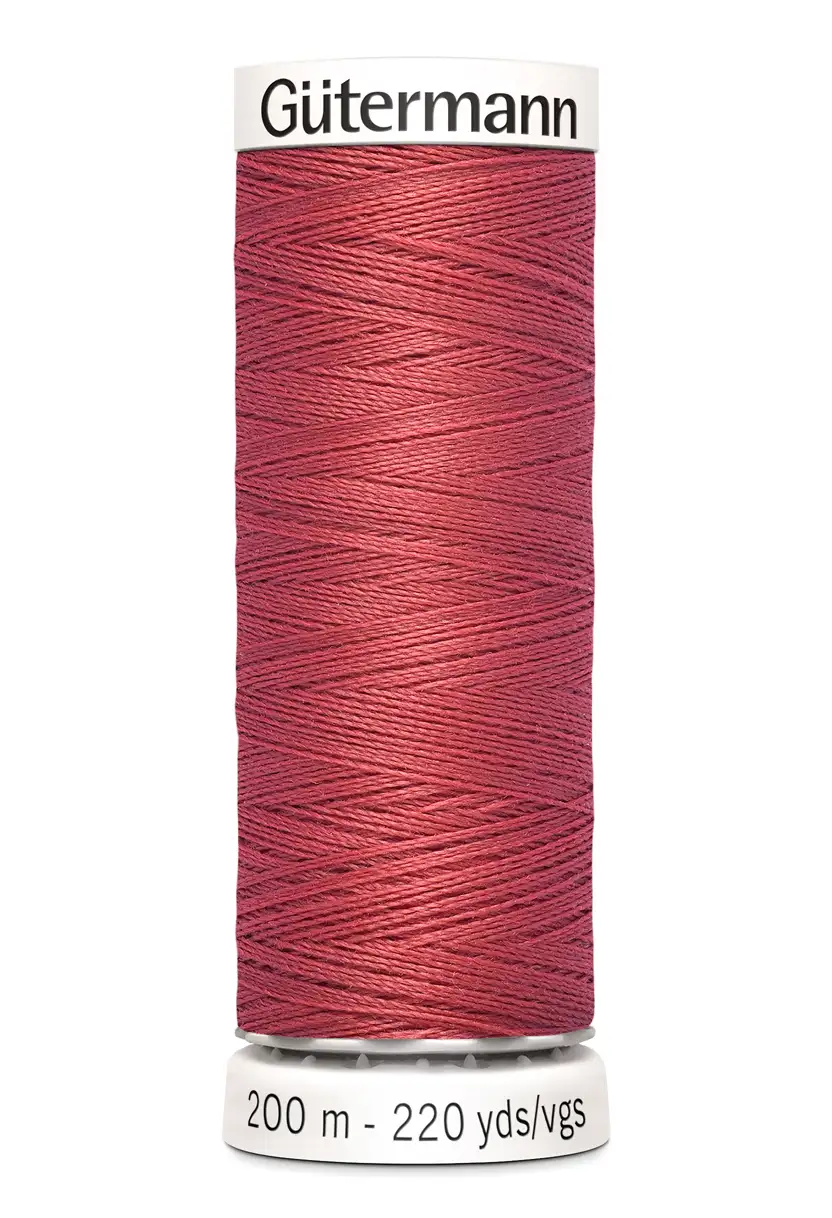 Polyestertråd 200 m Mörk Korall / 519