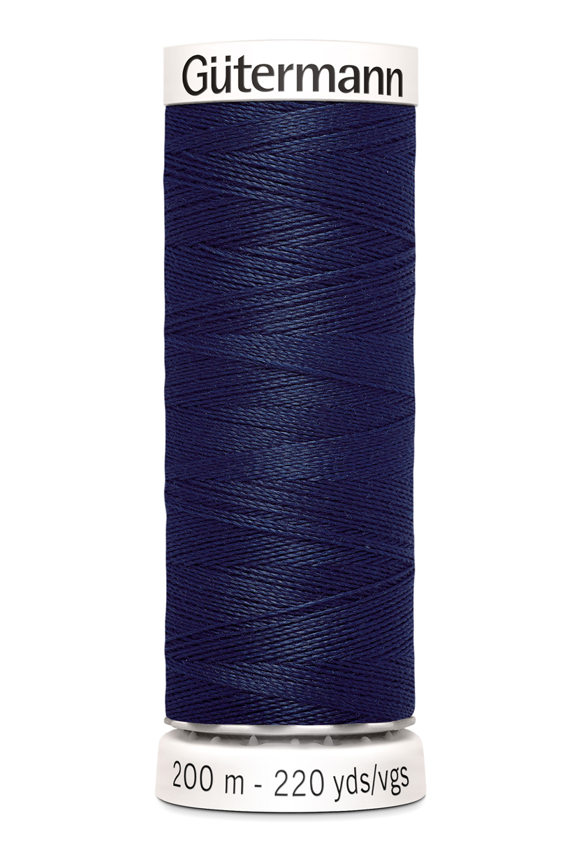 Polyestertråd 200 m – Mörkblå