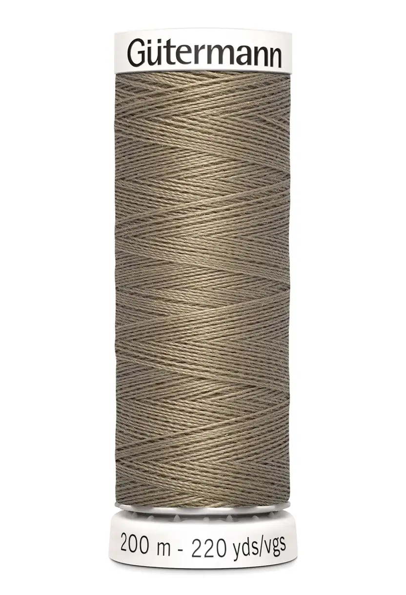 Polyestertråd 200 m Mörkbeige / 724
