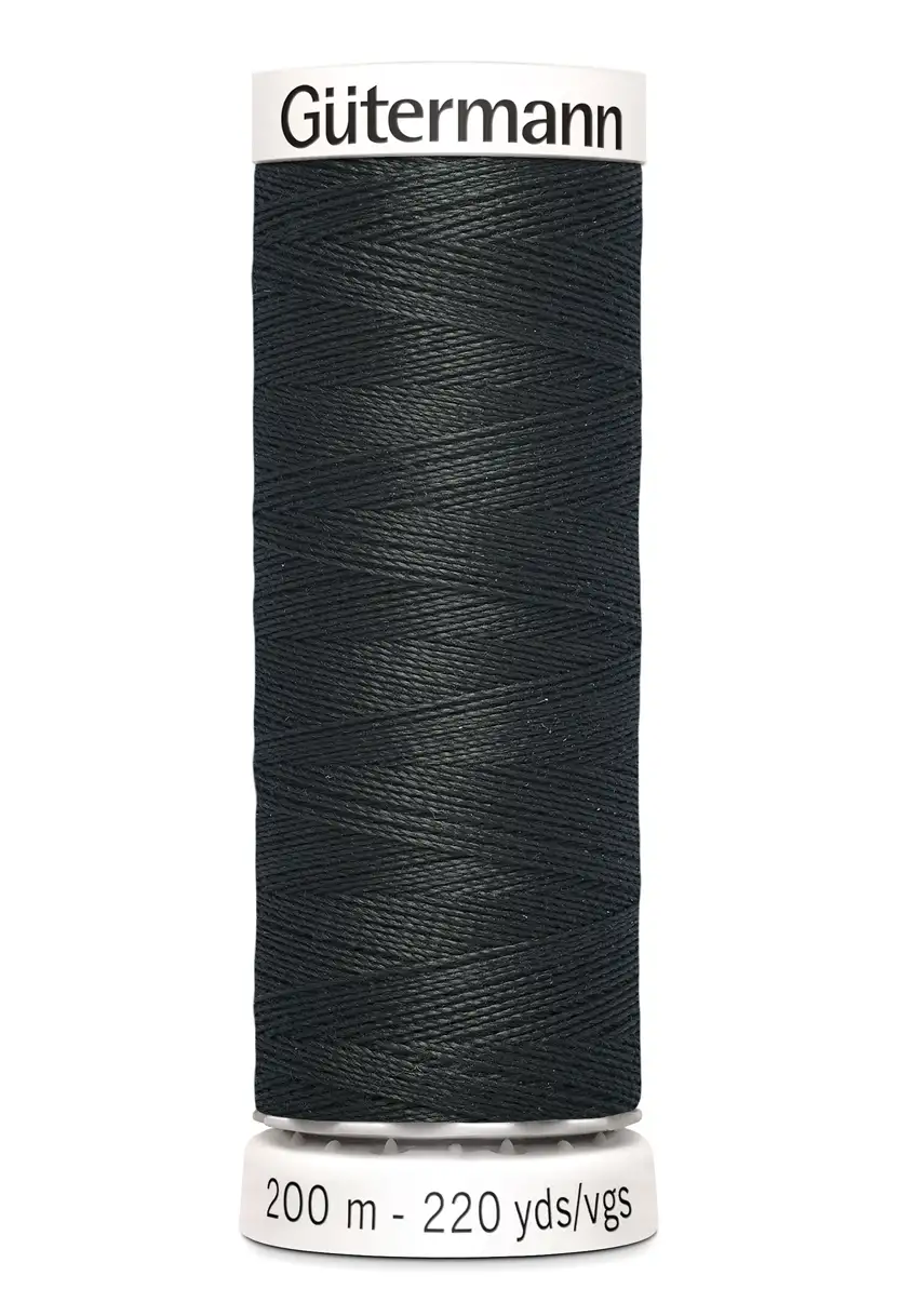 Polyestertråd 200 m Mörkt Grågrön / 755