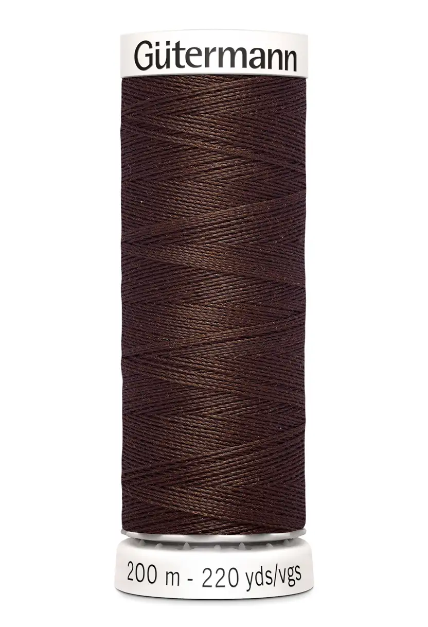 Polyestertråd 200 m Mörk Choklad / 774