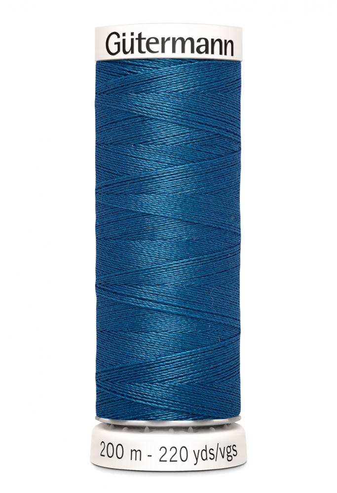 Polyestertråd 200 m – Mellanblå
