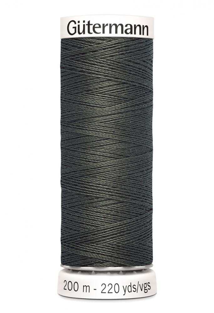 Polyestertråd 200 m – Mörk bävergrå