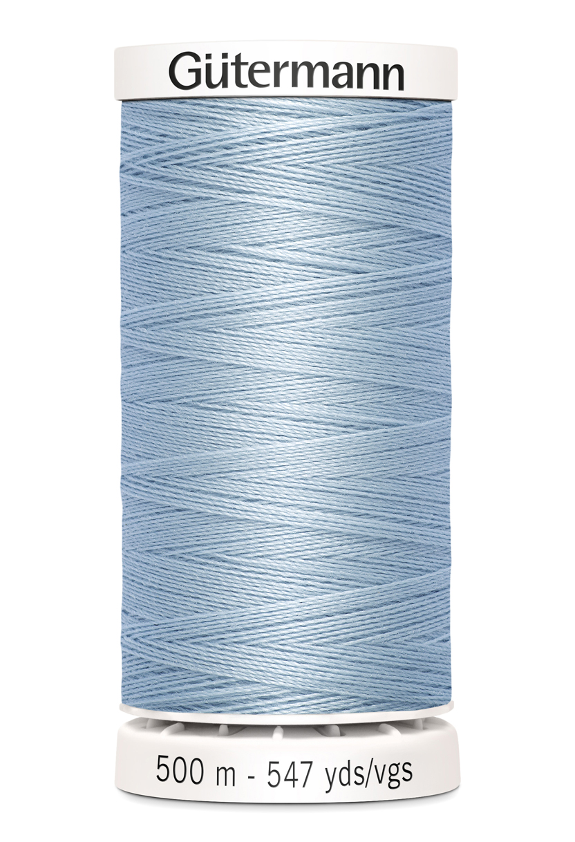 Polyestertråd 500 m Ljusblå