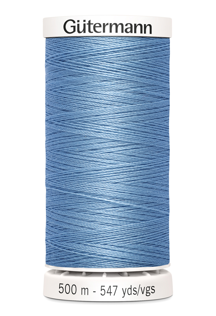 Polyestertråd 500 m Himmelsblå